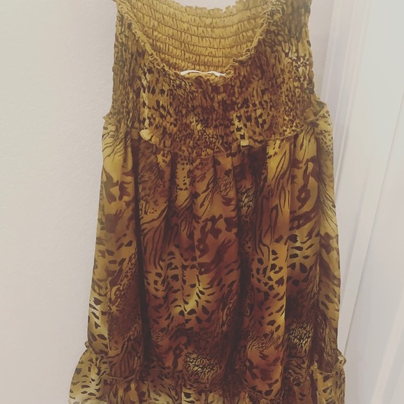 Leopard Print Cover Up Dress NWOT - Picture 4 of 4